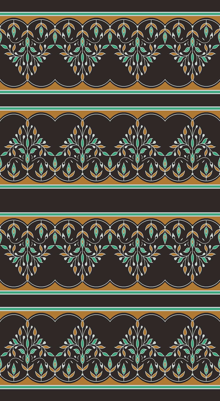 Heritage Floral Border Design
